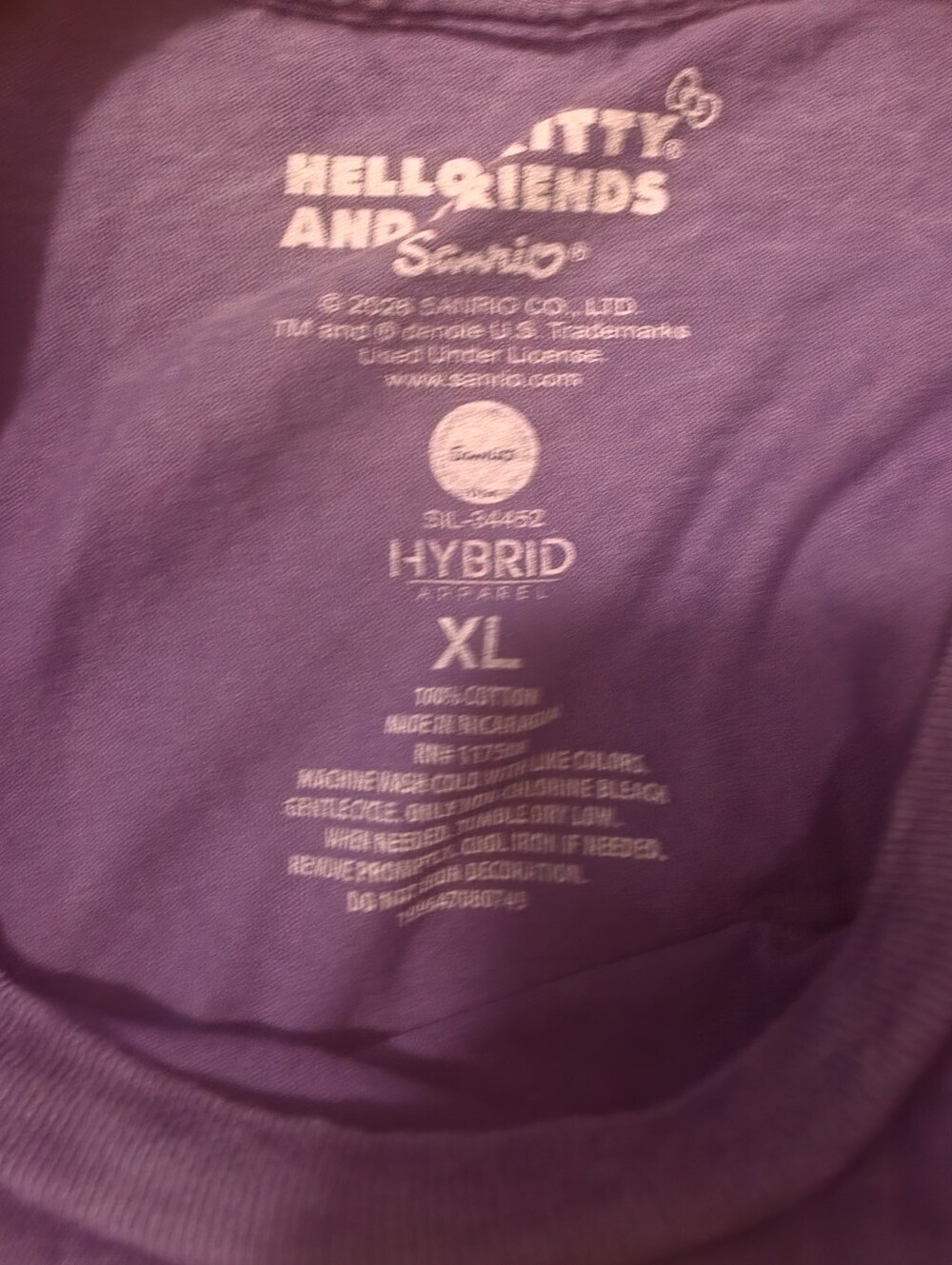 Hello Kitty and Friends Purple Women Graphic Tee - Picture 8 of 9
